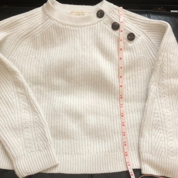 Sezane Darius sweater in ecru, shrunken - Picture 3 of 6